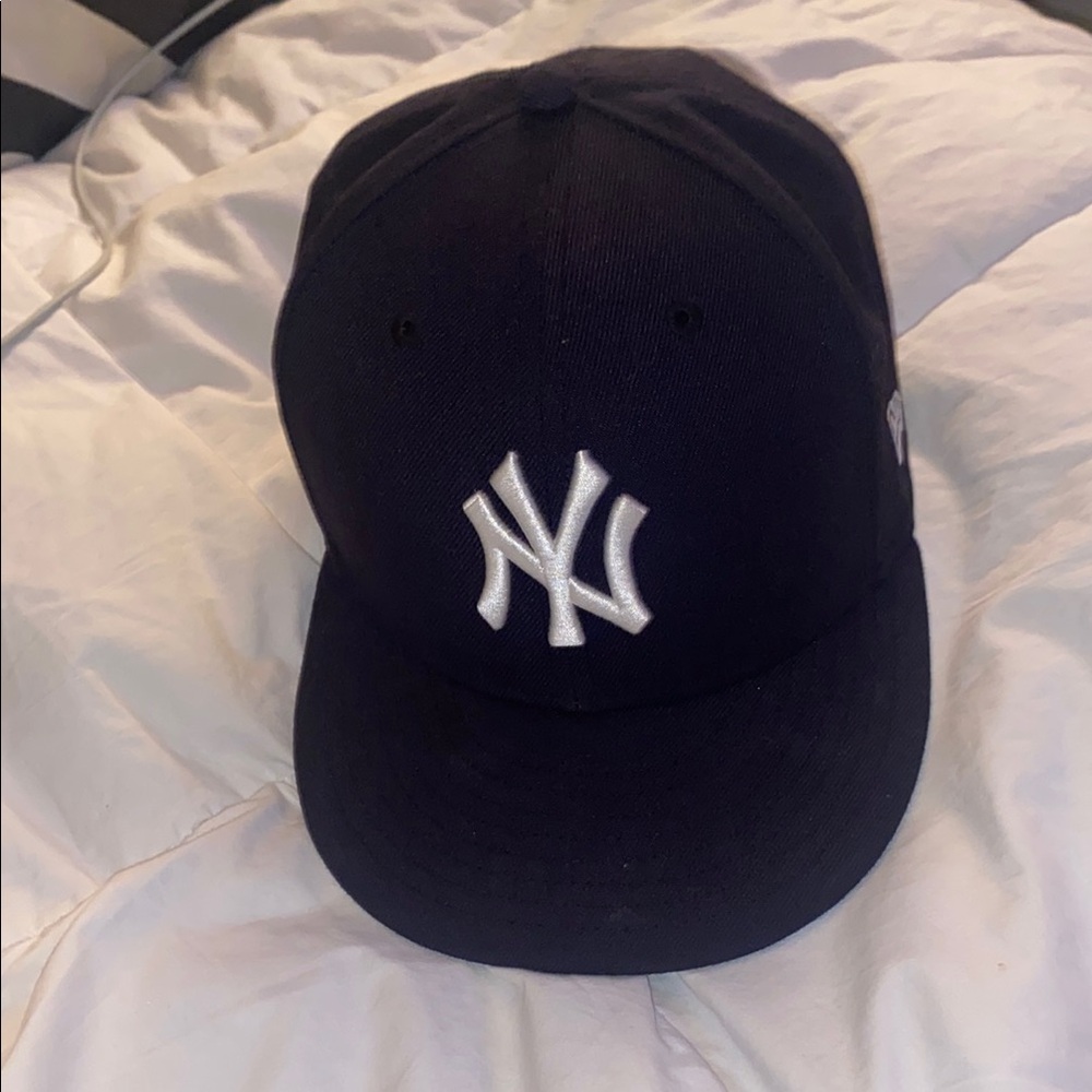 New Era Navy Blue Hat with White Logo